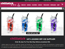 Tablet Screenshot of chillistick.com